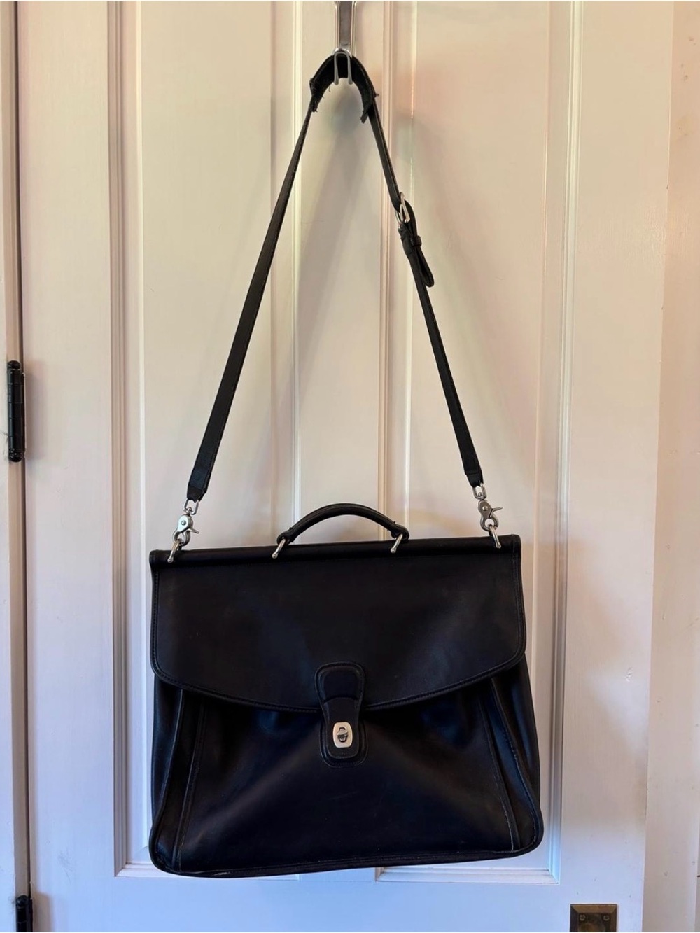 Authentic 90’s Vintage Coach Beekman Briefcase in Black